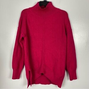 Anthropologie Maeve Crystal tunic sweater pink rose